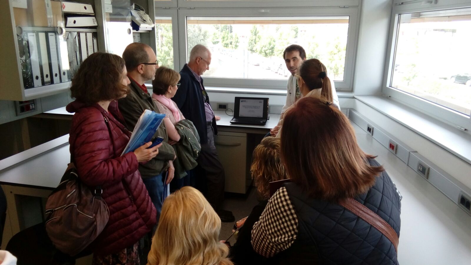 A group of donors saw the research in the IRBLleida in 2017